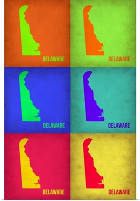 Delaware Pop Art Map I