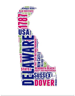 Delaware Word Cloud Map