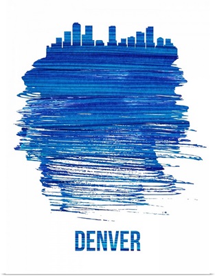 Denver Brush Stroke Skyline Blue