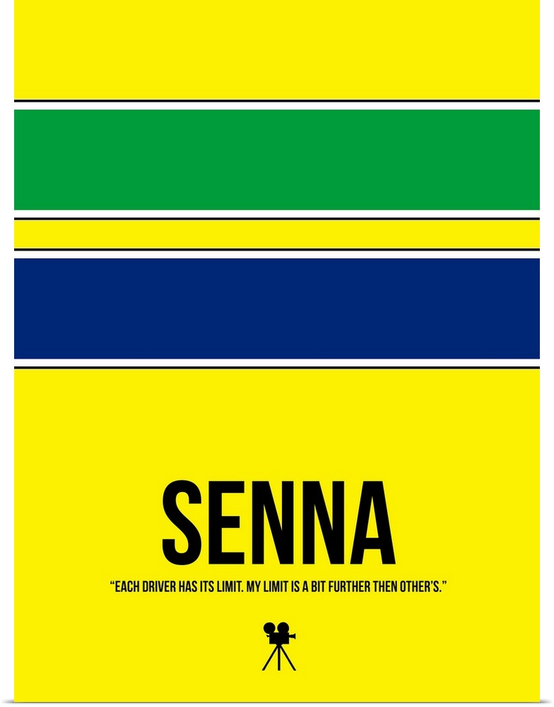Contemporary minimalist movie poster artwork of Senna.