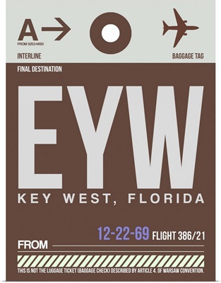 EYW Key West Luggage Tag II