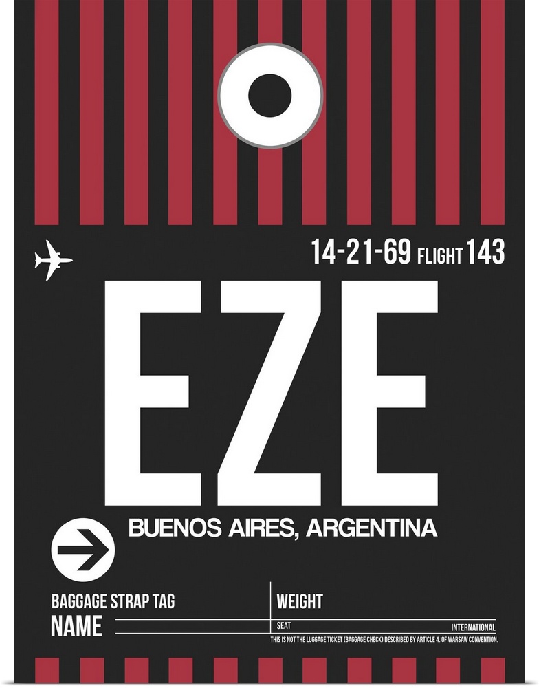 EZE Buenos Aires Luggage Tag II