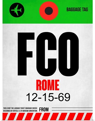FCO Rome Luggage Tag I