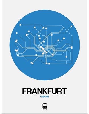 Frankfurt Blue Subway Map