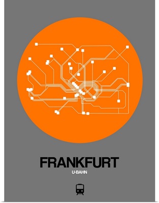 Frankfurt Orange Subway Map