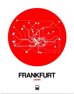 Frankfurt Red Subway Map
