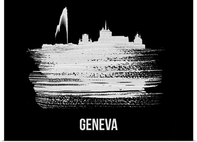 Geneva Skyline Brush Stroke White