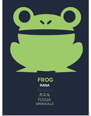 Green Frog Multilingual Poster