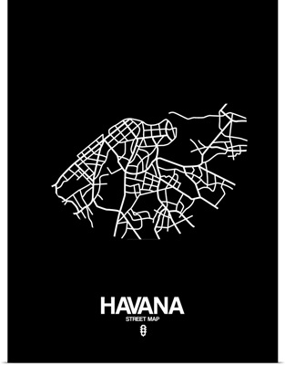 Havana Street Map Black