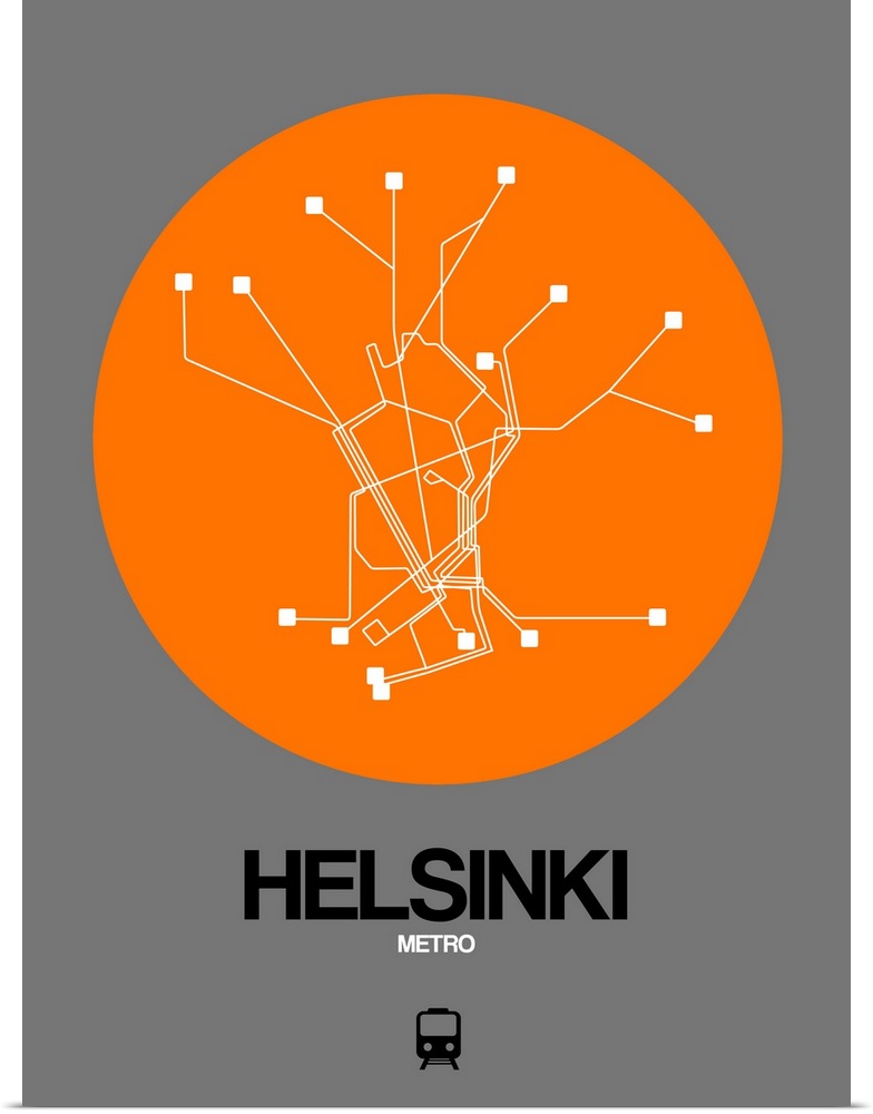 Helsinki Orange Subway Map