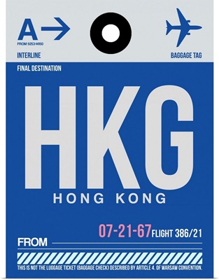 HKG Hog Kong Luggage Tag I