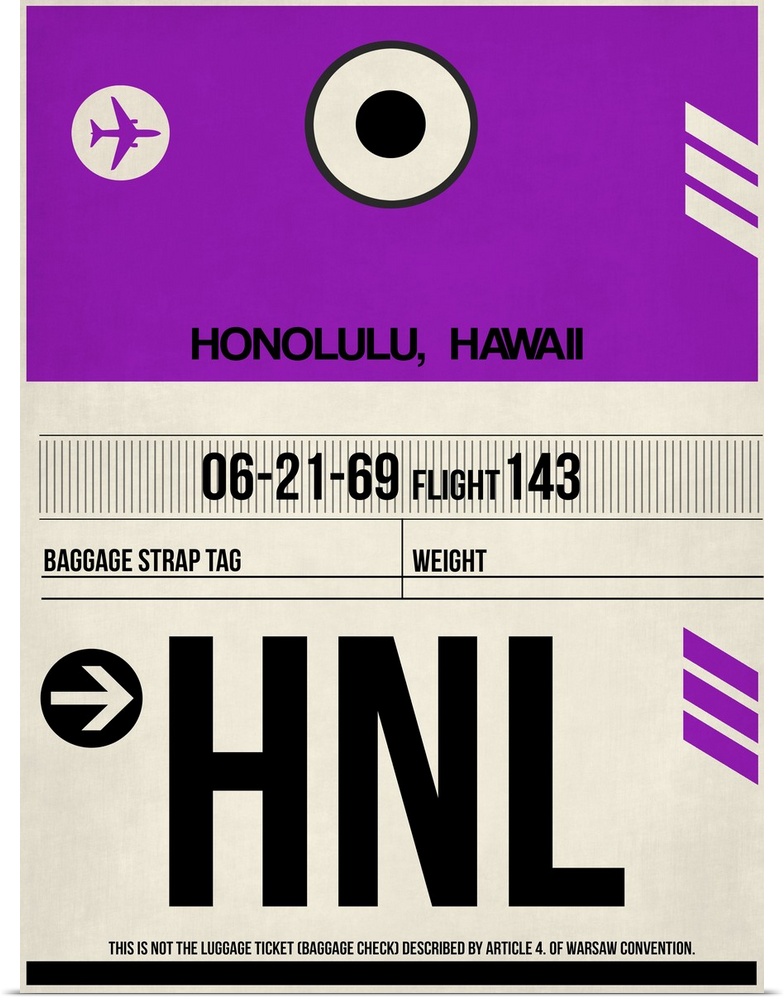 HNL Honolulu Luggage Tag I