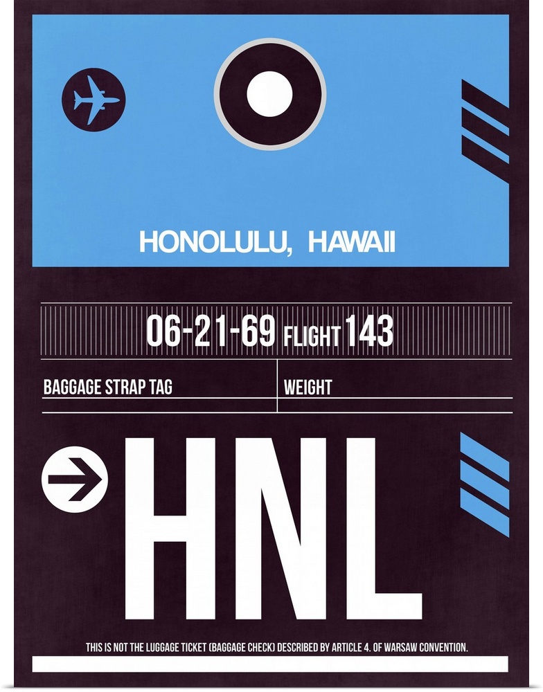 HNL Honolulu Luggage Tag II