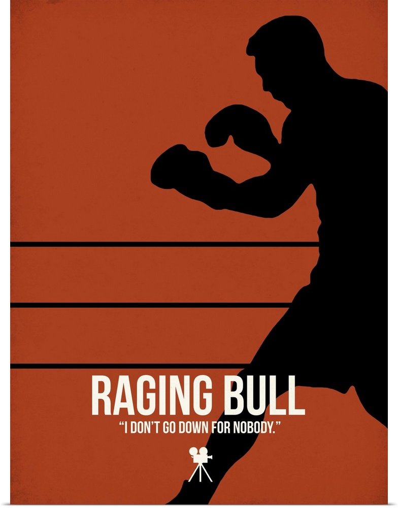 Contemporary minimalist movie poster artwork of Raging Bull.