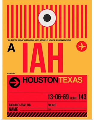 IAH Houston Luggage Tag I