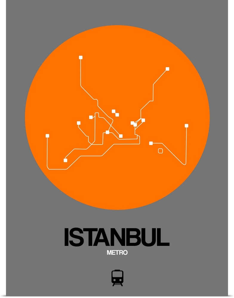 Istanbul Orange Subway Map