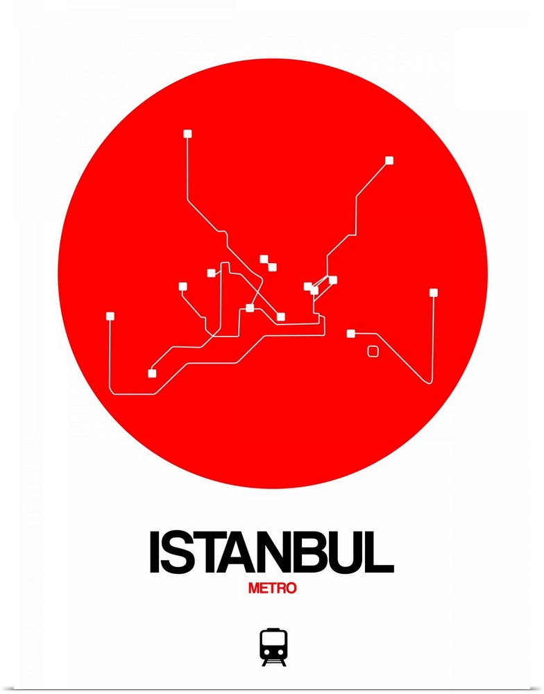 Istanbul Red Subway Map