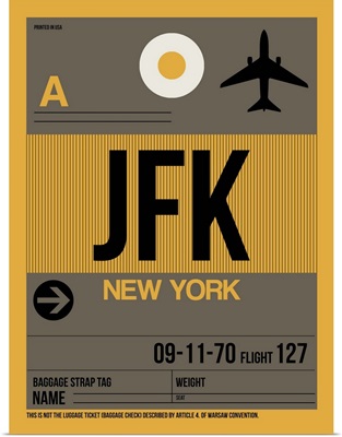 JFK New York Luggage Tag III