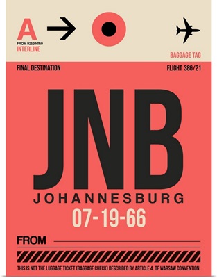 JNB Johannesburg Luggage Tag II
