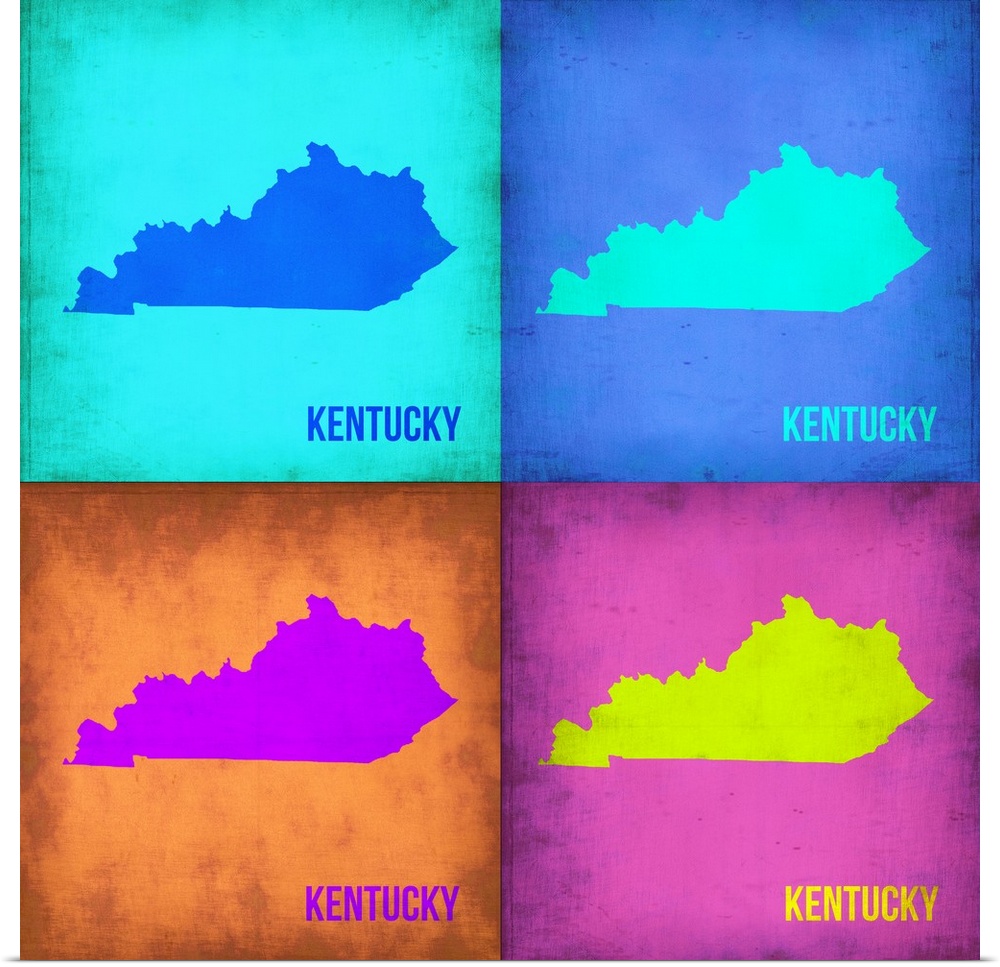 Kentucky Pop Art Map I