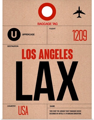 LAX Los Angeles Luggage Tag I