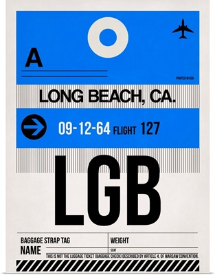 LGB Long Beach Luggage Tag I