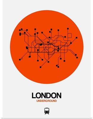 London Orange Subway Map