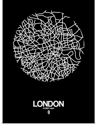 London Street Map Black