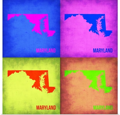 Maryland Pop Art Map I
