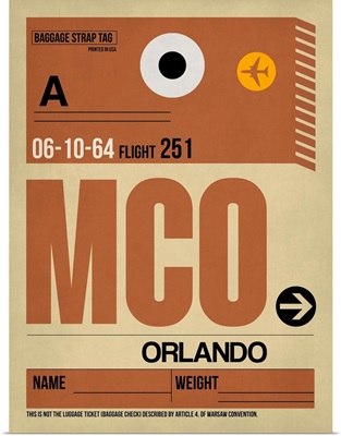 MCO Orlando Luggage Tag I