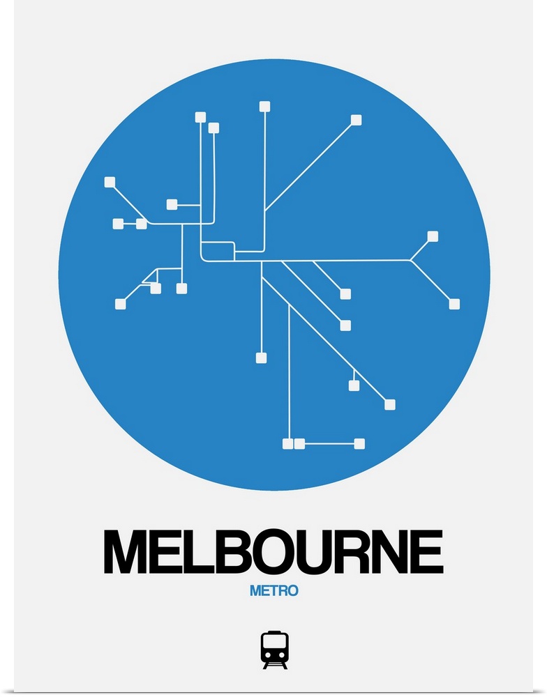 Melbourne Blue Subway Map