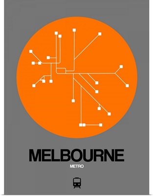 Melbourne Orange Subway Map