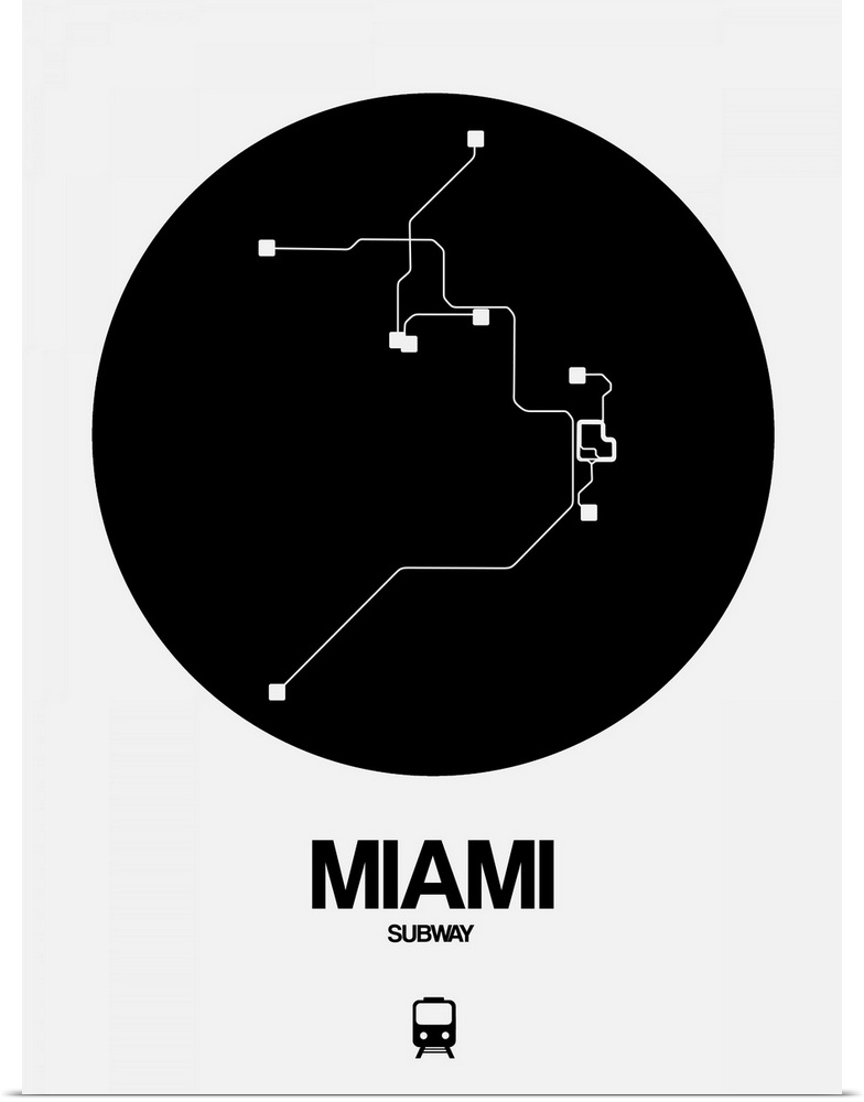 Miami Black Subway Map