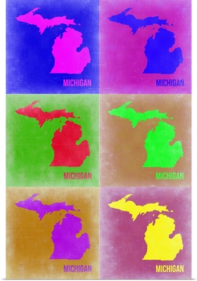 Michigan Pop Art Map II