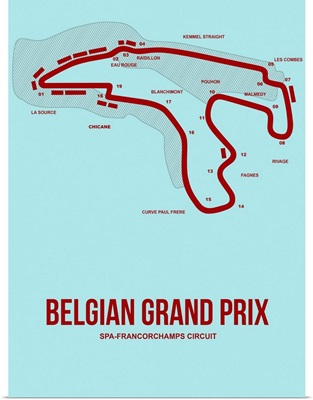 Minimalist Belgian Grand Prix Poster III