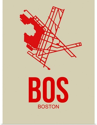 Minimalist BOS Boston Poster I