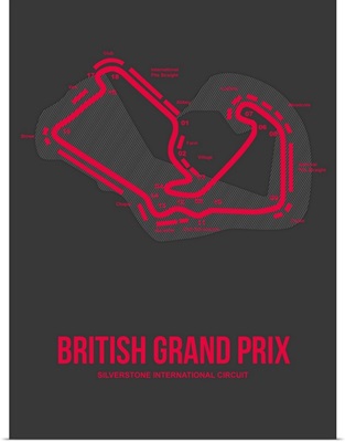 Minimalist British Grand Prix Poster II