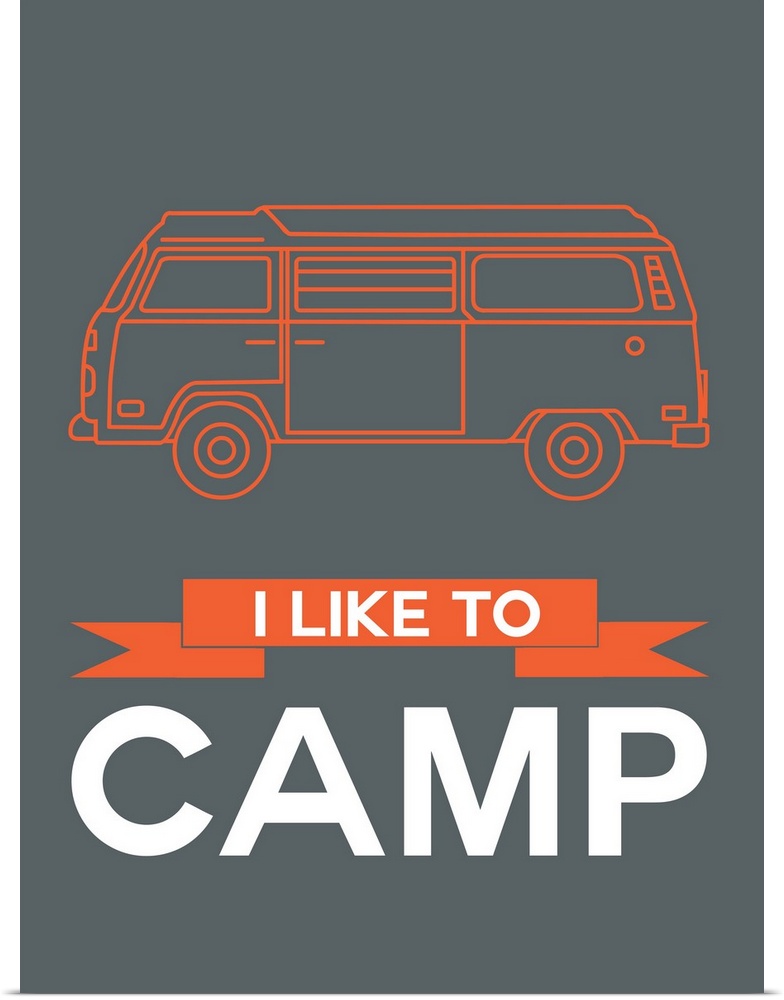 Minimalist Camper Poster I