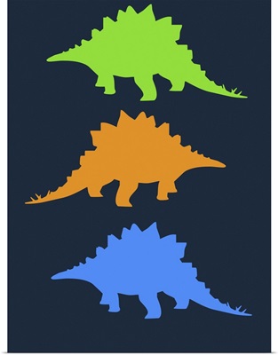 Minimalist Dinosaur Family Poster VIII