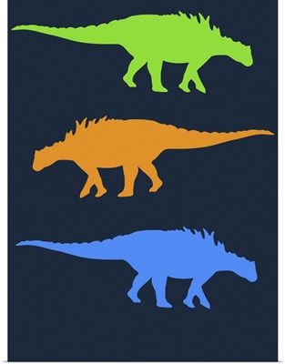 Minimalist Dinosaur Family Poster X