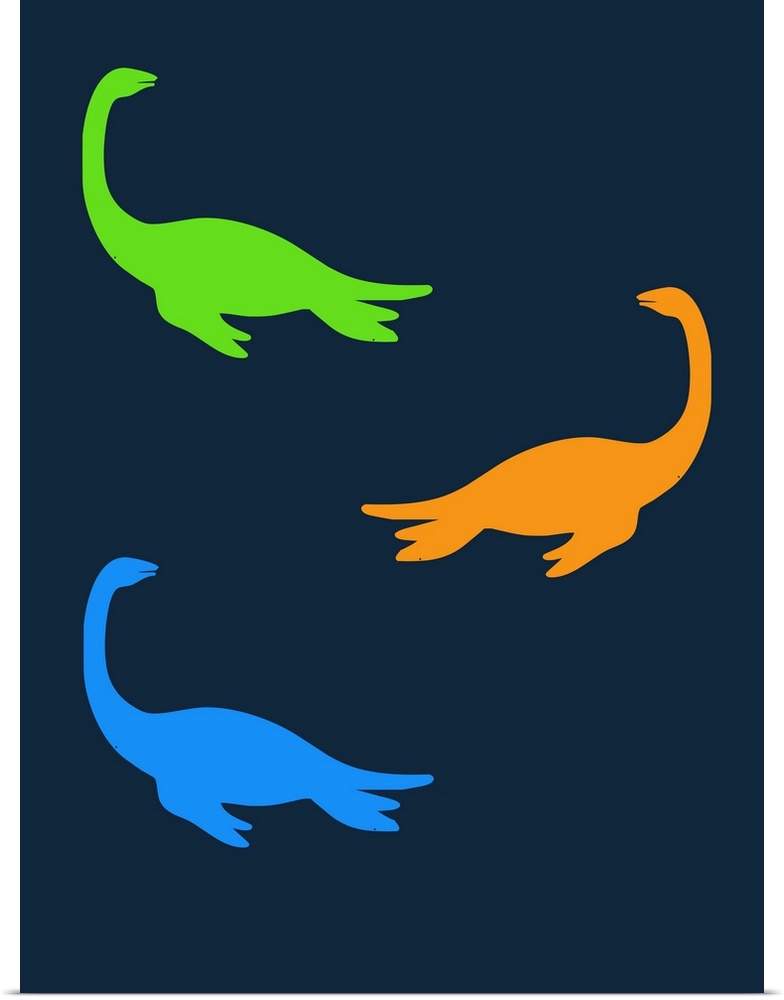 Minimalist Dinosaur Family Poster XX