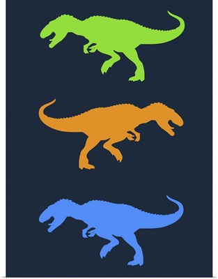 Minimalist Dinosaur Family Poster XXII