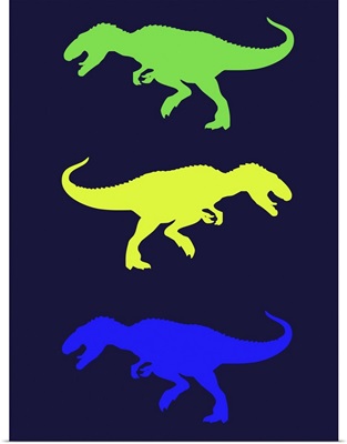 Minimalist Dinosaur Family Poster XXIII