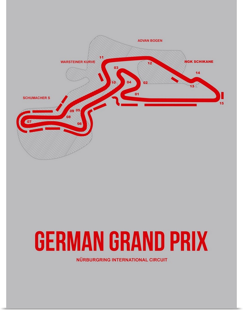 Minimalist German Grand Prix Poster I
