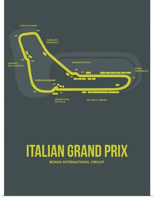 Minimalist Italian Grand Prix Poster II