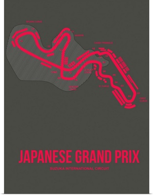 Minimalist Japanese Grand Prix Poster III