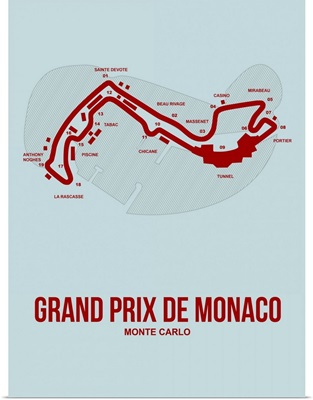 Minimalist Monaco Grand Prix Poster III