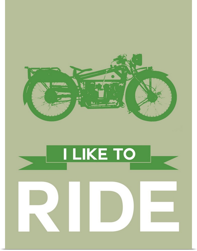 Minimalist Motorcycle Poster II