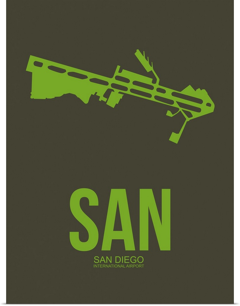 Minimalist SAN San Diego Poster II