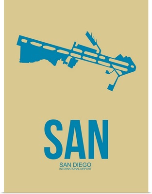Minimalist SAN San Diego Poster III